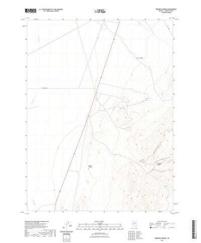 United States Geological Survey Redrock Spring, NV (2021, 24000-Scale) digital map