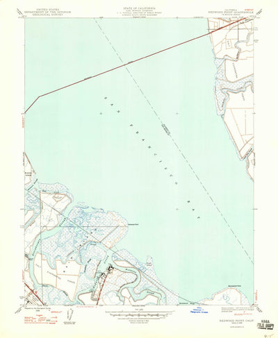 United States Geological Survey Redwood Point, CA (1948, 24000-Scale) digital map