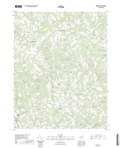 United States Geological Survey Redwood, VA (2022, 24000-Scale) digital map