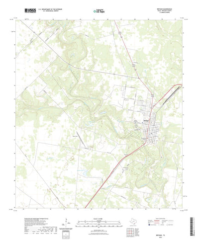 United States Geological Survey Refugio, TX (2022, 24000-Scale) digital map
