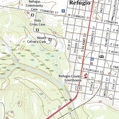 United States Geological Survey Refugio, TX (2022, 24000-Scale) digital map