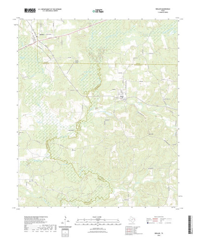 United States Geological Survey Reklaw, TX (2022, 24000-Scale) digital map