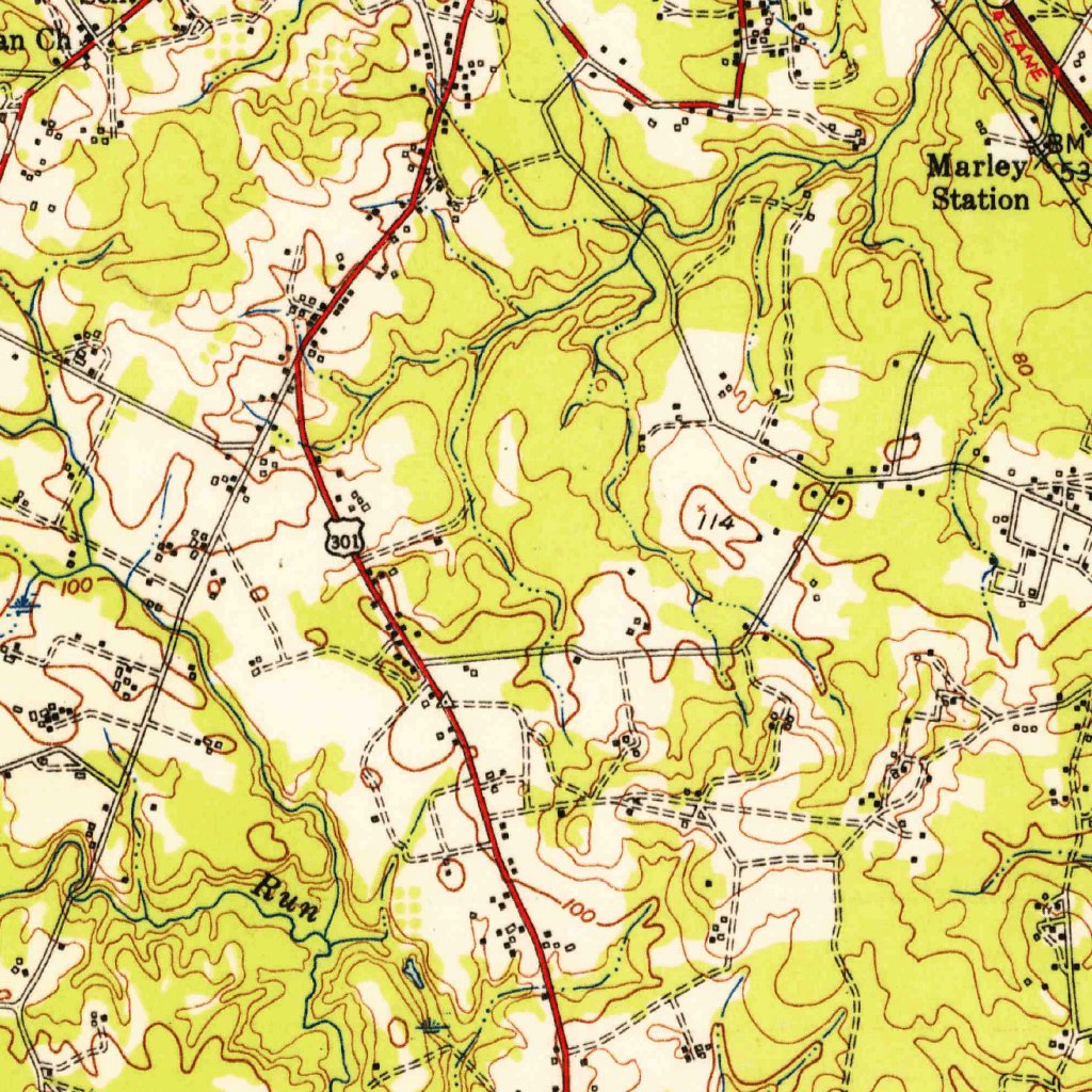 Relay, MD (1947, 62500-Scale) Map by United States Geological Survey ...