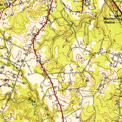 United States Geological Survey Relay, MD (1947, 62500-Scale) digital map