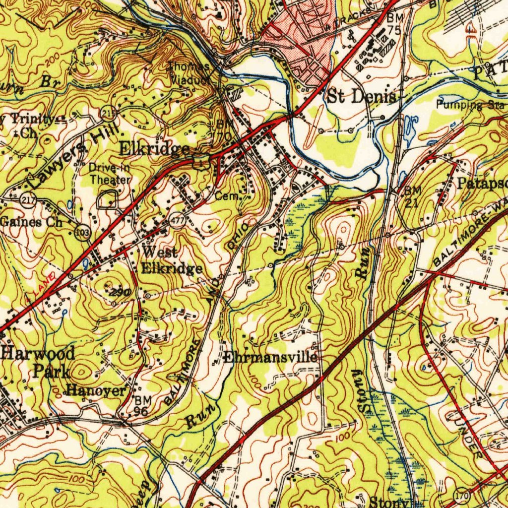 Relay, MD (1947, 62500-Scale) Map by United States Geological Survey ...