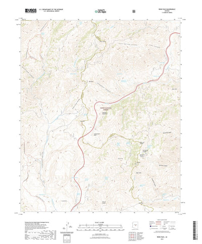 United States Geological Survey Reno Pass, AZ (2021, 24000-Scale) digital map