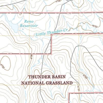 United States Geological Survey Reno Reservoir, WY (2021, 24000-Scale) digital map