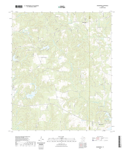United States Geological Survey Rhonesboro, TX (2022, 24000-Scale) digital map