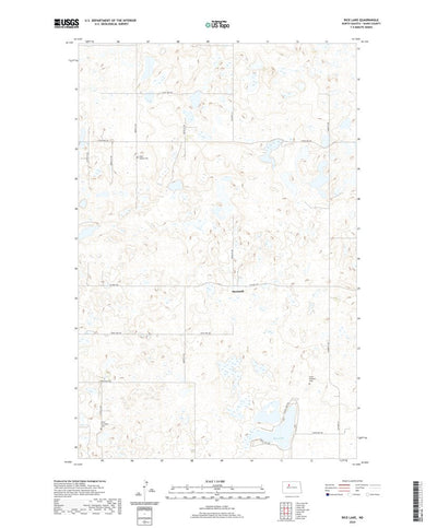 United States Geological Survey Rice Lake, ND (2020, 24000-Scale) digital map