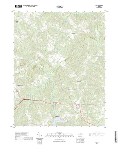 United States Geological Survey Rice, VA (2022, 24000-Scale) digital map