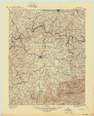 United States Geological Survey Richmond, KY (1897, 125000-Scale) digital map