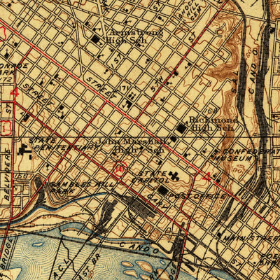 United States Geological Survey Richmond, VA (1939, 31680-Scale) digital map