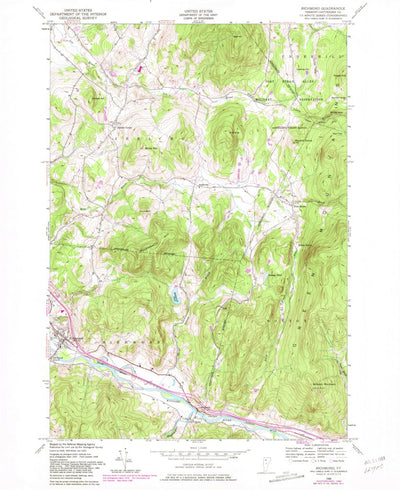 United States Geological Survey Richmond, VT (1948, 24000-Scale) digital map