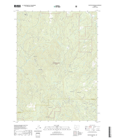 United States Geological Survey Richter Mountain, OR (2020, 24000-Scale) digital map