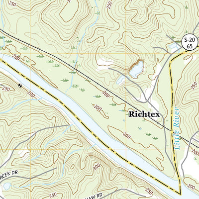 United States Geological Survey Richtex, SC (2020, 24000-Scale) digital map