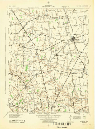 United States Geological Survey Richwood, OH (1944, 62500-Scale) digital map
