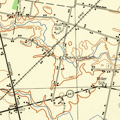 United States Geological Survey Richwood, OH (1944, 62500-Scale) digital map
