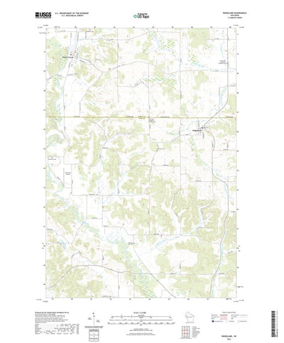 United States Geological Survey Ridgeland, WI (2022, 24000-Scale) digital map