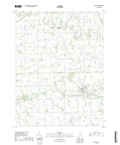 United States Geological Survey Ridgeville, IN (2022, 24000-Scale) digital map