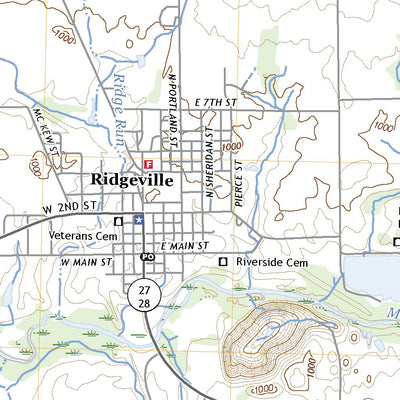 United States Geological Survey Ridgeville, IN (2022, 24000-Scale) digital map
