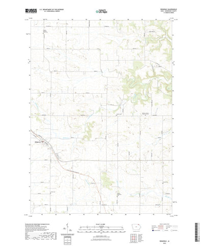 United States Geological Survey Ridgeway, IA (2022, 24000-Scale) digital map