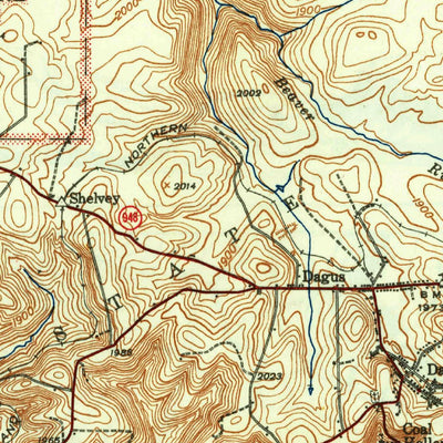 United States Geological Survey Ridgway, PA (1944, 62500-Scale) digital map