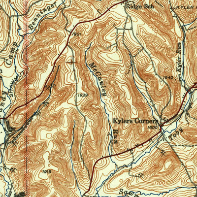 United States Geological Survey Ridgway, PA (1944, 62500-Scale) digital map