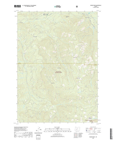 United States Geological Survey Rigdon Point, OR (2020, 24000-Scale) digital map