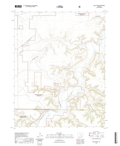 United States Geological Survey Riley Canyon, CO (2022, 24000-Scale) digital map