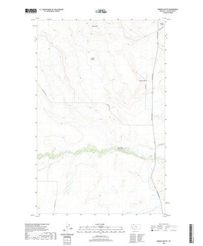 United States Geological Survey Rimrock Butte, MT (2020, 24000-Scale) digital map