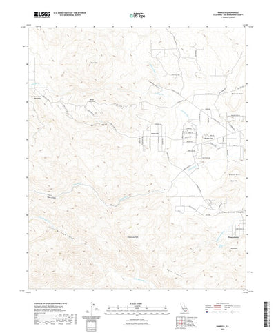 United States Geological Survey Rimrock, CA (2021, 24000-Scale) digital map