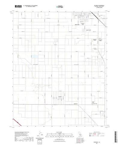 United States Geological Survey Rio Bravo, CA (2021, 24000-Scale) digital map