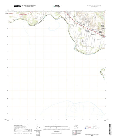 United States Geological Survey Rio Grande City South, TX (2022, 24000-Scale) digital map
