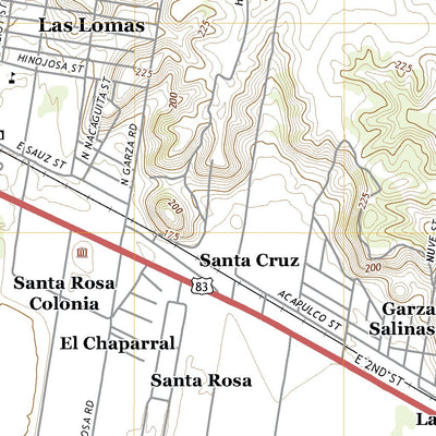 United States Geological Survey Rio Grande City South, TX (2022, 24000-Scale) digital map