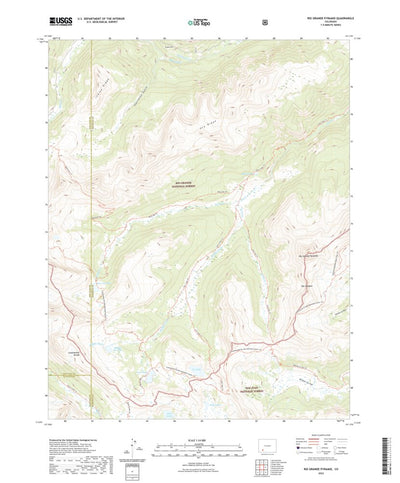 United States Geological Survey Rio Grande Pyramid, CO (2022, 24000-Scale) digital map