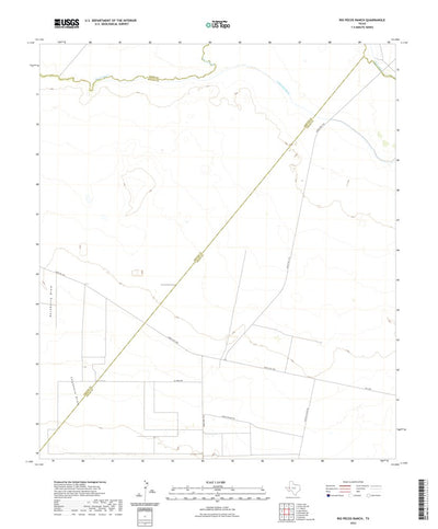 United States Geological Survey Rio Pecos Ranch, TX (2022, 24000-Scale) digital map