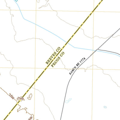 United States Geological Survey Rio Pecos Ranch, TX (2022, 24000-Scale) digital map