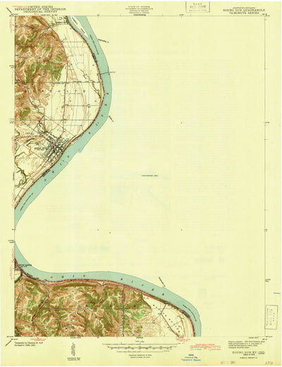 United States Geological Survey Rising Sun, IN-KY (1943, 24000-Scale) digital map