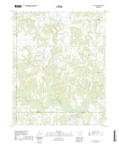 United States Geological Survey Ritts Junction, OK (2022, 24000-Scale) digital map