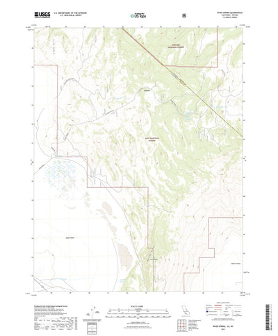 United States Geological Survey River Spring, CA (2021, 24000-Scale) digital map