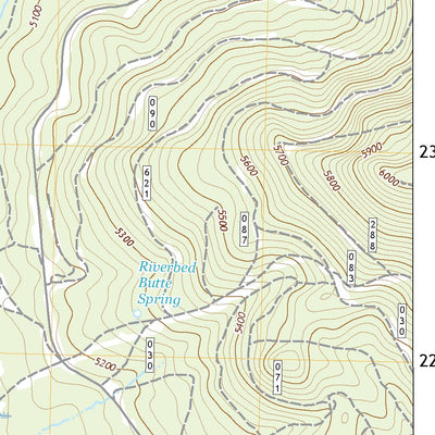 United States Geological Survey Riverbed Butte Spring, OR (2020, 24000-Scale) digital map
