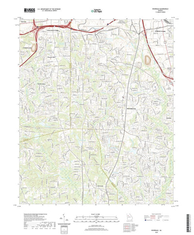 United States Geological Survey Riverdale, GA (2020, 24000-Scale) digital map