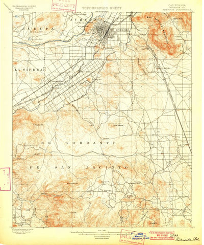 United States Geological Survey Riverside, CA (1901, 62500-Scale) digital map