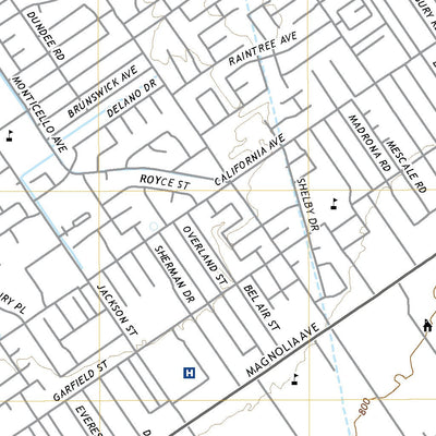 United States Geological Survey Riverside West, CA (2022, 24000-Scale) digital map