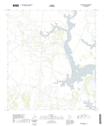 United States Geological Survey Riviera Beach NE, TX (2022, 24000-Scale) digital map