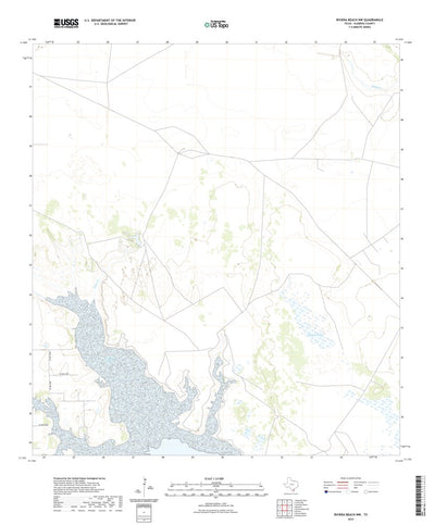 United States Geological Survey Riviera Beach NW, TX (2022, 24000-Scale) digital map