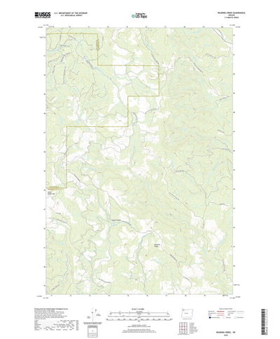 United States Geological Survey Roaring Creek, OR (2020, 24000-Scale) digital map