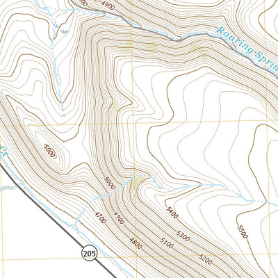 United States Geological Survey Roaring Springs, OR (2020, 24000-Scale) digital map