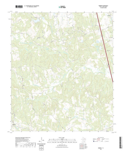 United States Geological Survey Robbins, TX (2022, 24000-Scale) digital map
