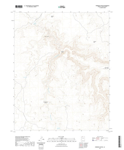 United States Geological Survey Robinson Canyon, AZ (2021, 24000-Scale) digital map